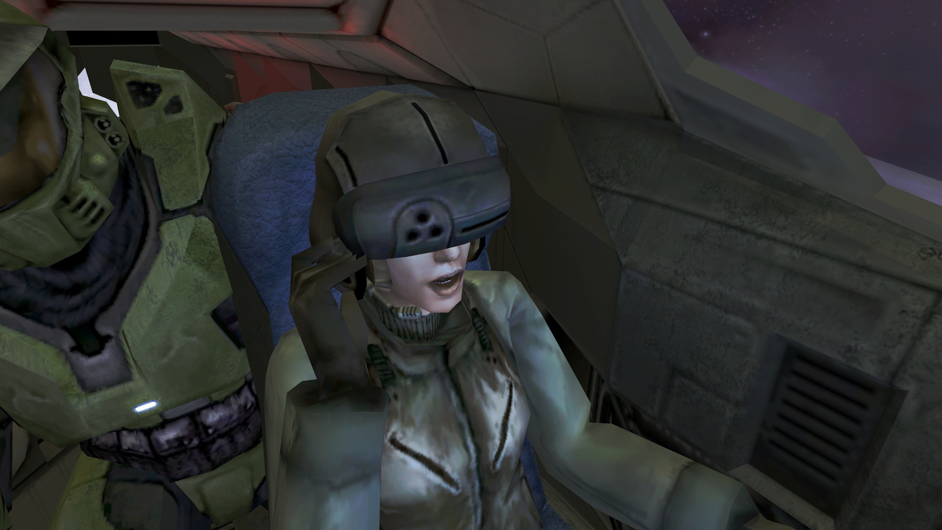 Halo: CE screenshot of Lieutenant Taylor