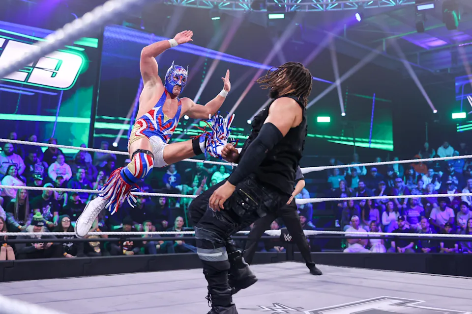 El Grande Americano in action against Jasper Troy during NXT on Nov. 11, 2025.
