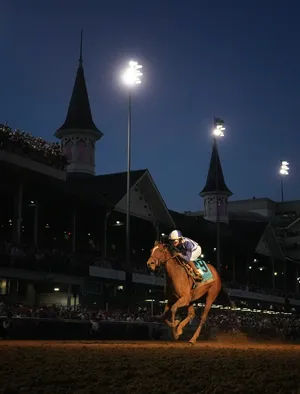 Always A Runner, with Jose Ortiz up, wins the 2026 Kentucky Oaks. May 1, 2026