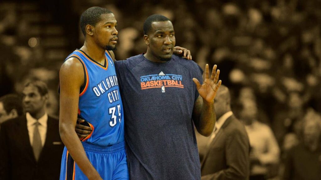 Kendrick Perkins claims he beat Kevin Durant 1-on-1: "It's real talk"