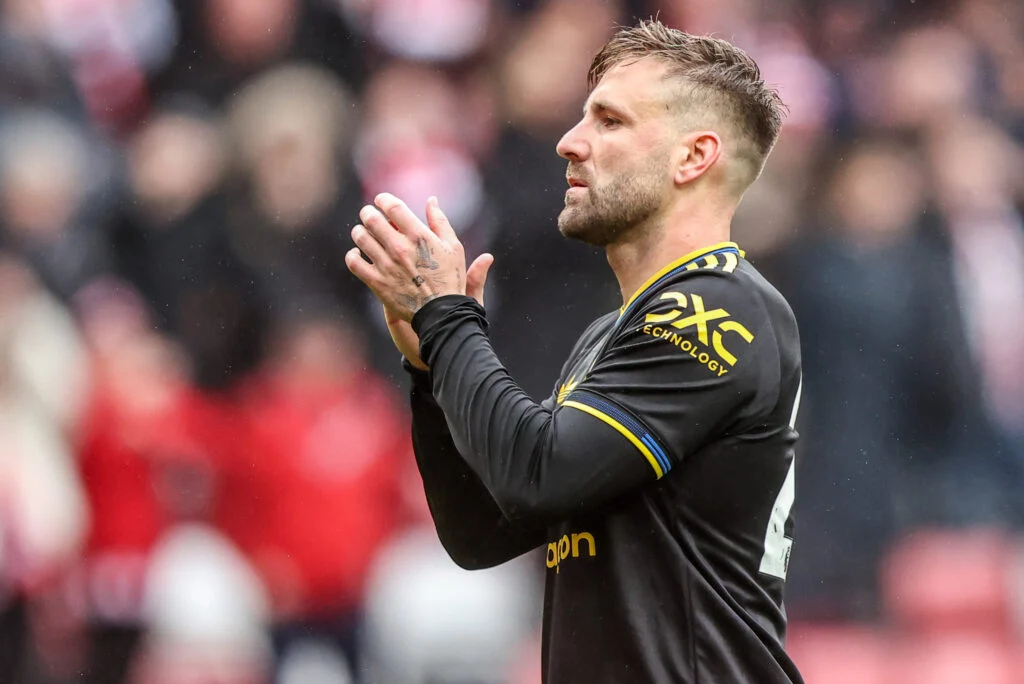 Luke Shaw against Sunderland