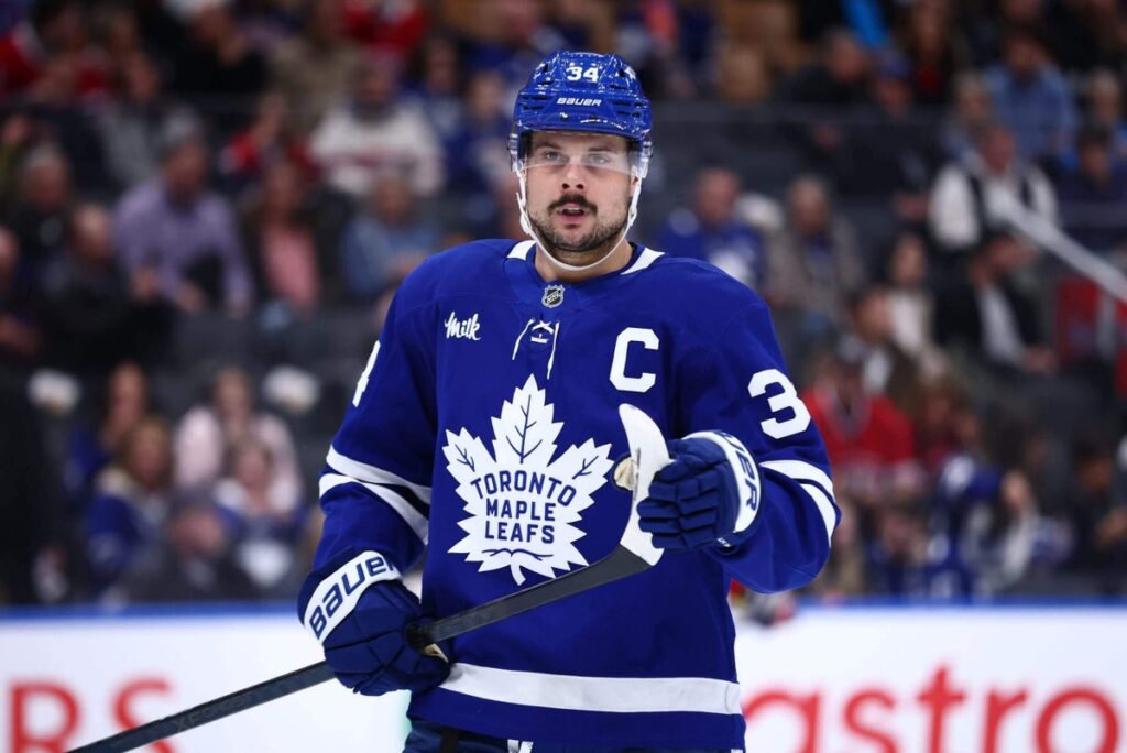 The Maple Leafs are on the clock with Auston Matthews