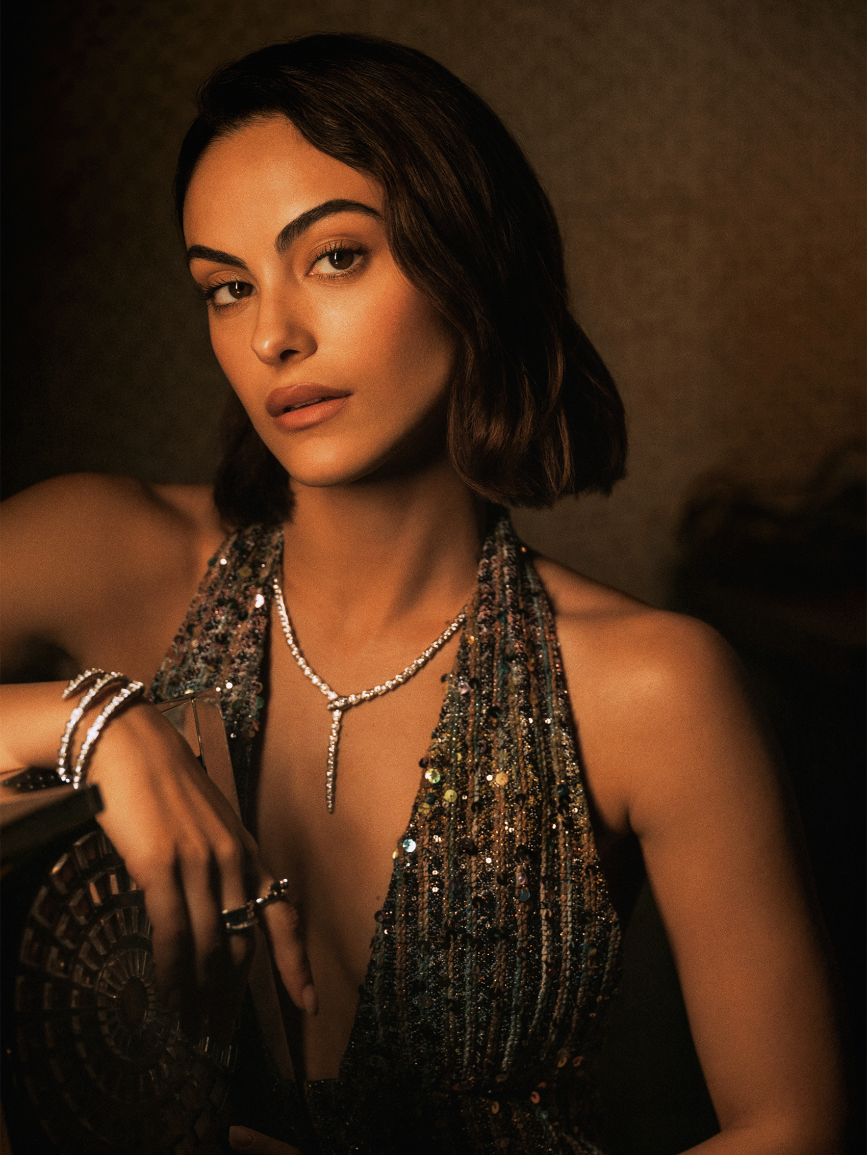Who What Wear June 2026 cover star Camila Mendes during a photoshoot.