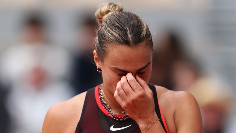 Aryna Sabalenka: ‘Just want to quit tennis’ after French Open quarterfinal defeat