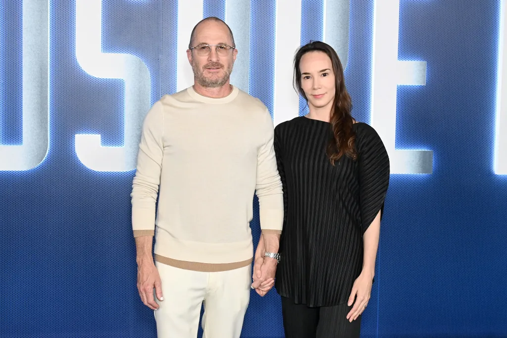 Darren Aronofsky and Aglaya Tarasova attend the 