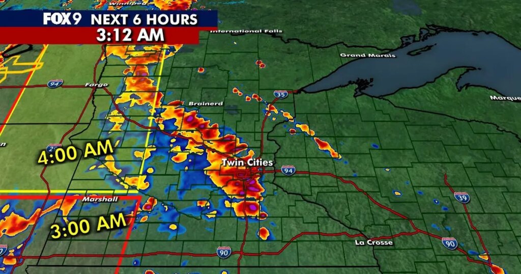 Live updates | Thunderstorms moving across Minnesota, Twin Cities metro early Wednesday