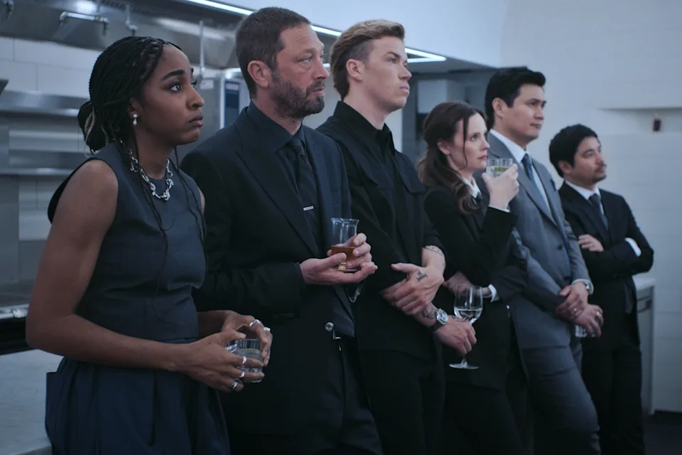 Ayo Edebiri as Sydney Adamu, Ebon Moss-Bachrach as Richard 