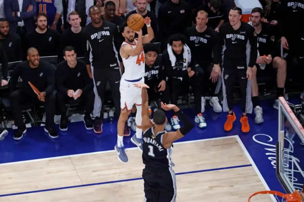 Knicks' Landry Shamet brought back to earth in NBA Finals Game 3