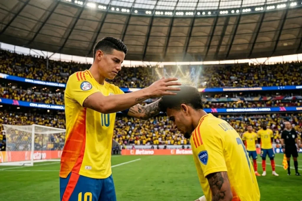 james Rodriguez crowns Luis Diaz