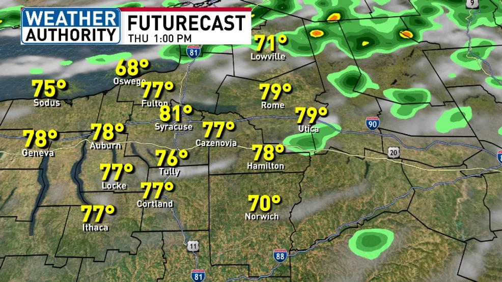 FUTURECAST 1 PM THURSDAY
