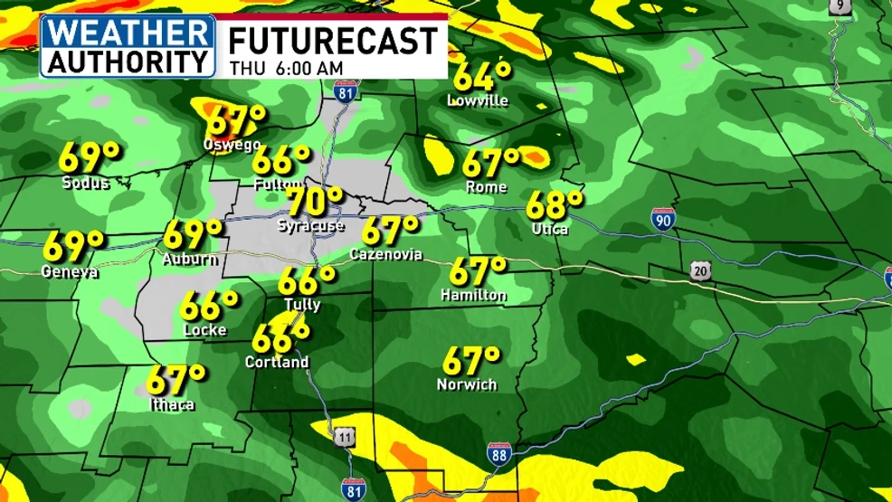 FUTURECAST 6 AM THURSDAY