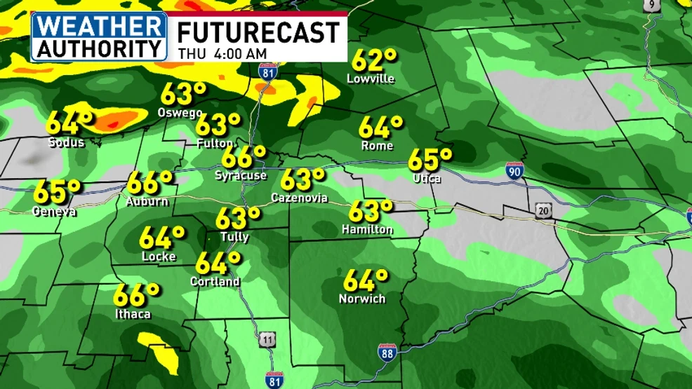 FUTURECAST 4 AM THURSDAY