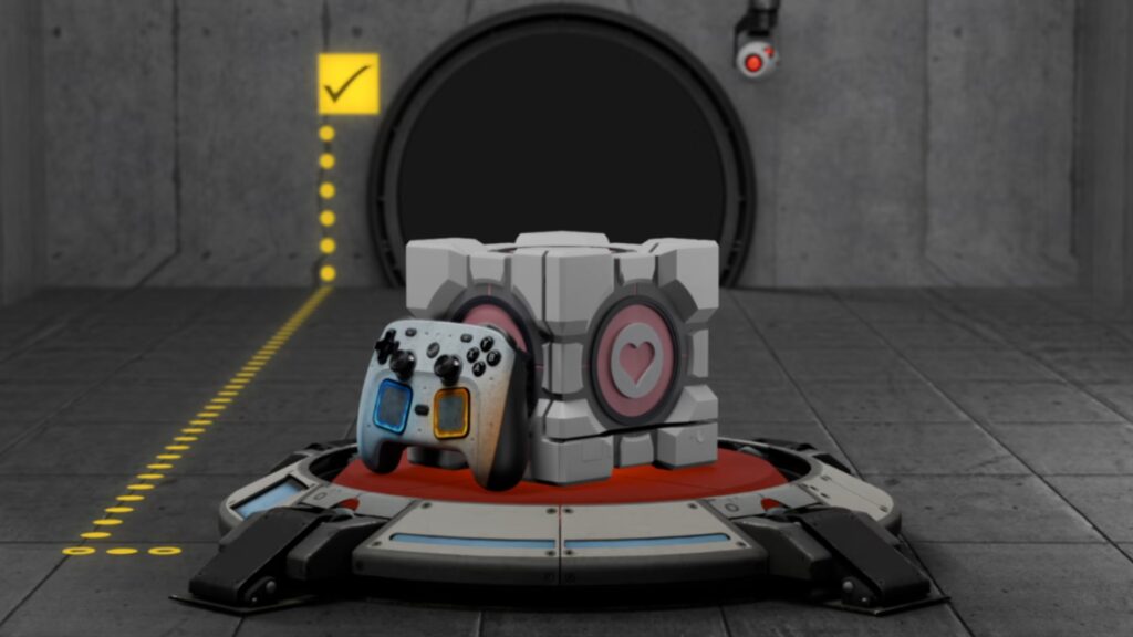 Steam Machine Companion Cube now up for pre order, arrives next month with matching Steam Controller skin