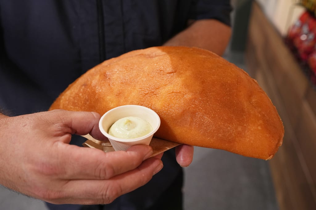 Una empanada en el estadio de Miami, el 21 de junio de 2026.