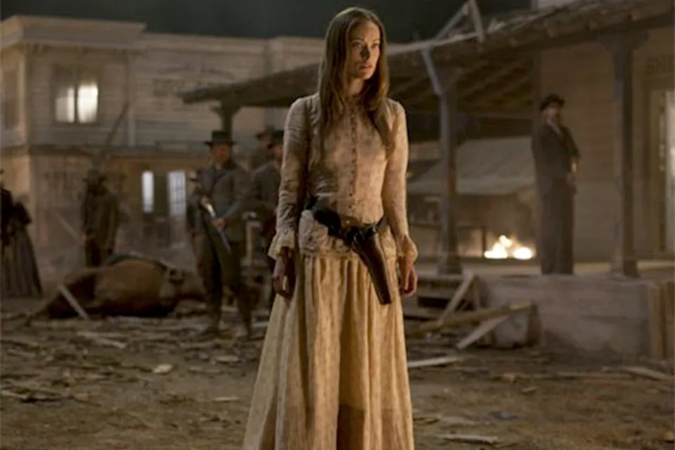 Wilde portrayed a mysterious woman who arrives in the Arizona Territory in 'Cowboys & Aliens' (2011) (Universal)