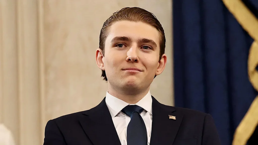 Barron Trump turns heads with hair transformation in first public appearance in months