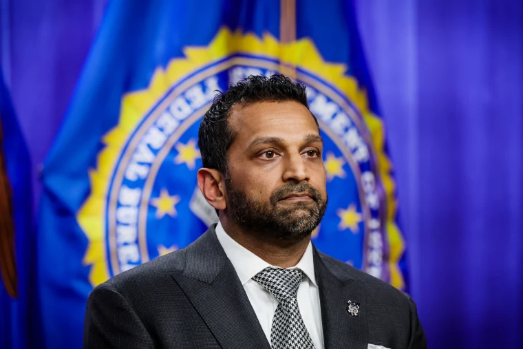 Acting AG Todd Blanche And FBI Director Kash Patel Hold Justice Department Press Conference