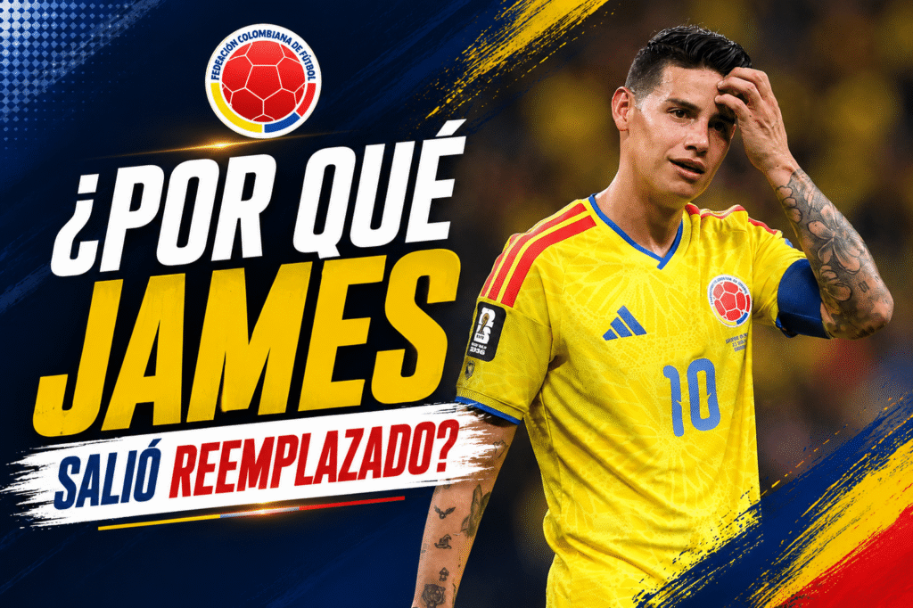 James Rodríguez reemplazado