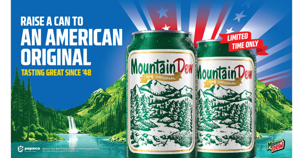 MOUNTAIN DEW™ MARKS NEARLY 80 YEARS AS AN AMERICAN ORIGINAL BY SELLING LIMITED-EDITION COMMEMORATIVE CAN BUNDLES FOR FIVE CENTS