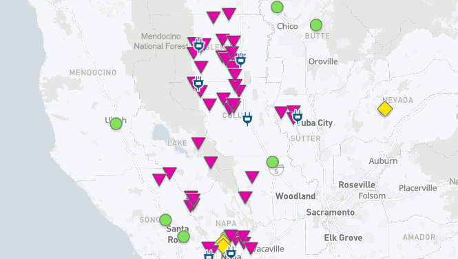 PSPS map: Where PG&E could cut power over fire danger