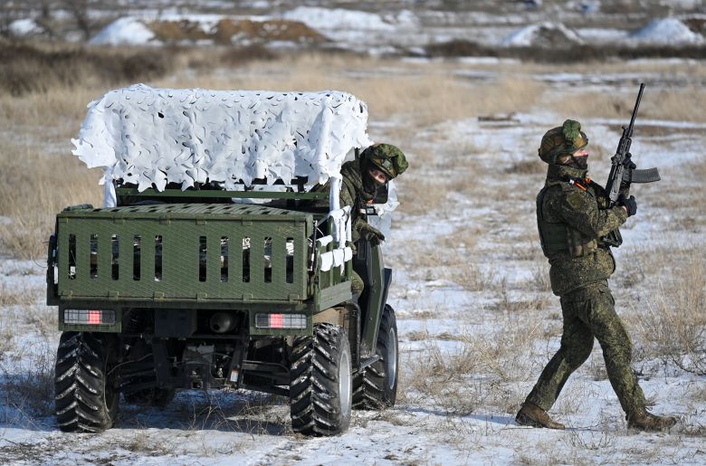 Russian service members undergo an intensive combat training course in the Rostov region on January 19, 2026.