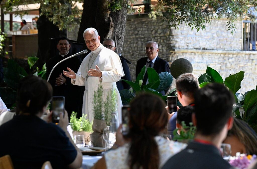 Pope Leo at Borgo Laudato si' lunch: 'I came with a 'hunger' for genuine charity'