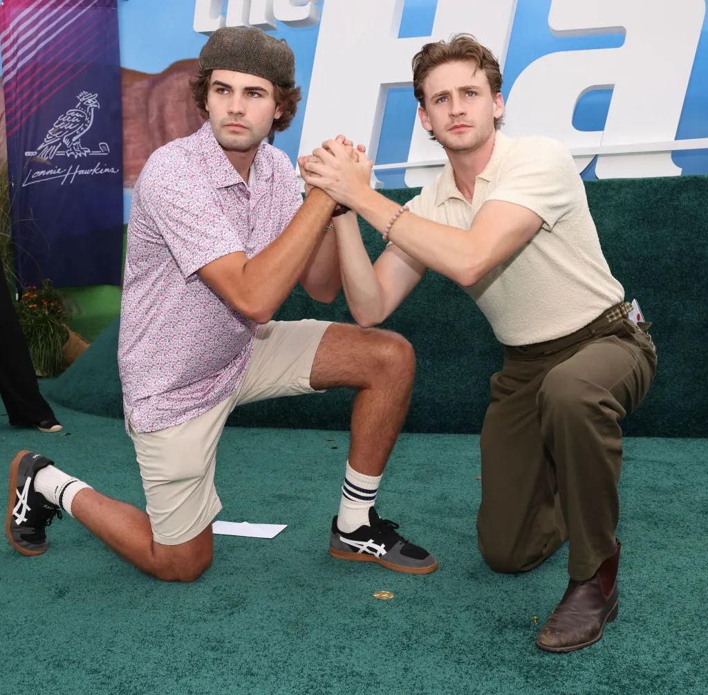 Mathias Ferrell and Magnus Ferrell at the premiere of 