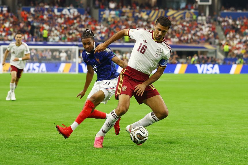 Spanish captain Rodri was a standout player on Tuesday, dictating play from the midfield.