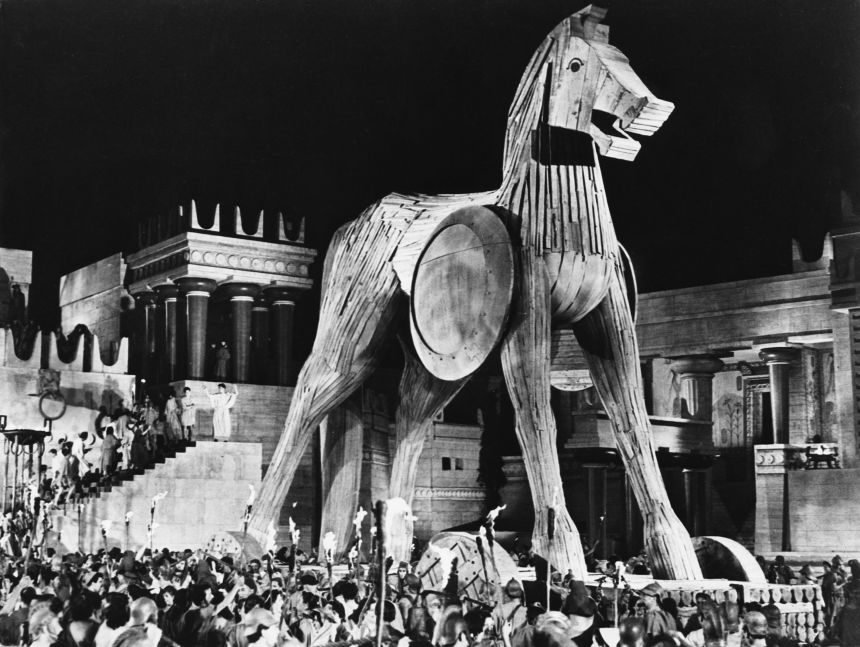 The Trojan horse scene in 1956's