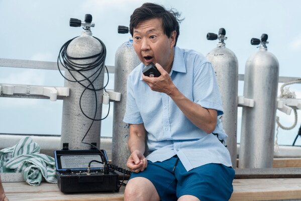 This image released by Discovery Channel shows actor-comedian Ken Jeong who appears in “K-Pop Shark Heroes,