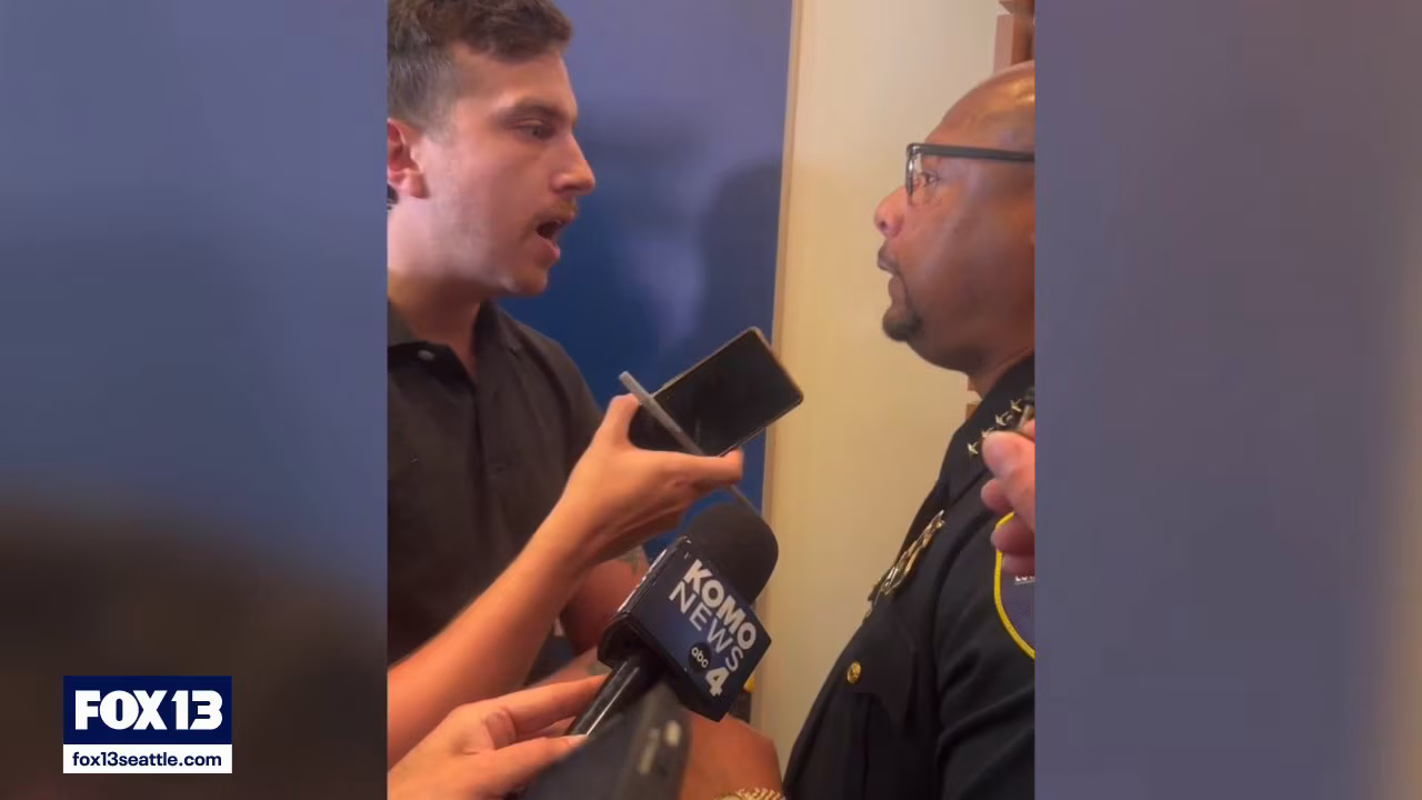 Seattle police chief confronts reporter asking about his whereabouts during mass shooting