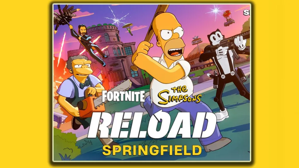 The Simpsons Fortnite Reload Artwork