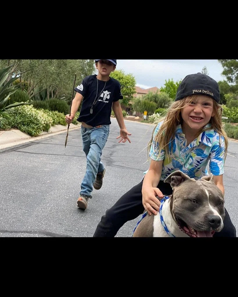 Jon Bernthal's son Billy on his dog