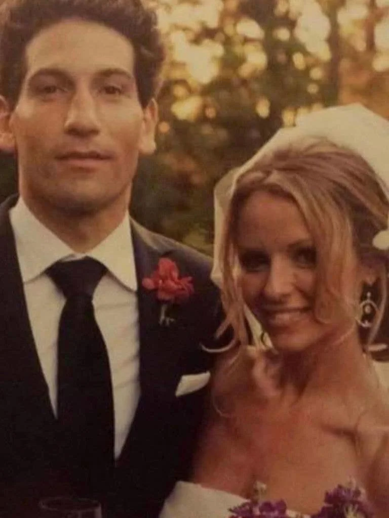 Jon Bernthal and wife Erin Angle on their wedding day