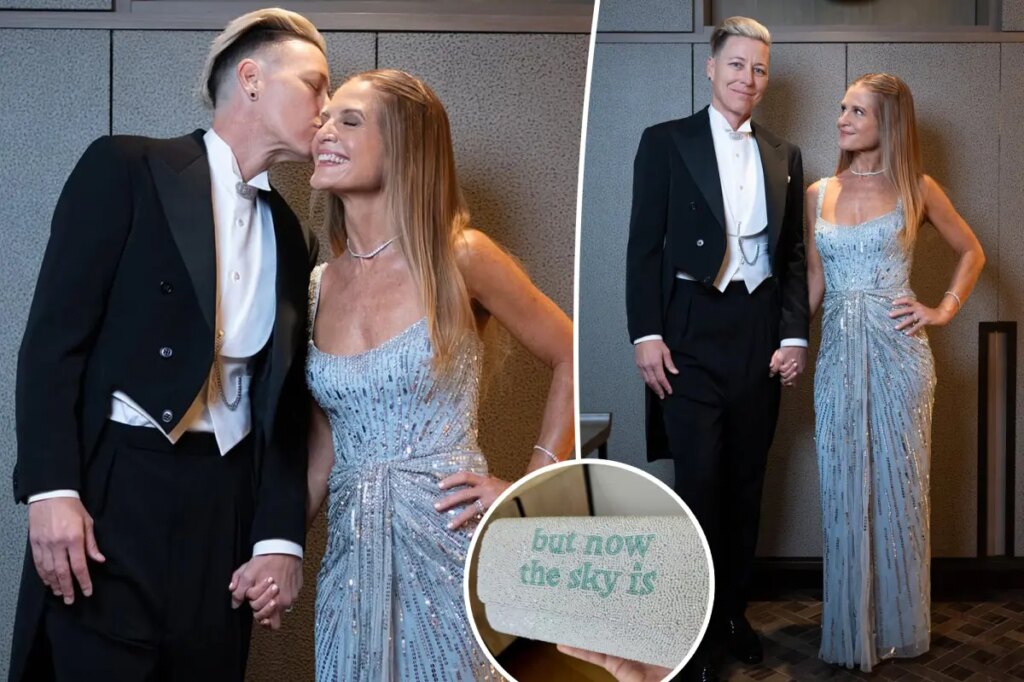 Glennon Doyle went to Taylor Swift's wedding with wife Abby Wambach — and an 'Opalite'-themed clutch