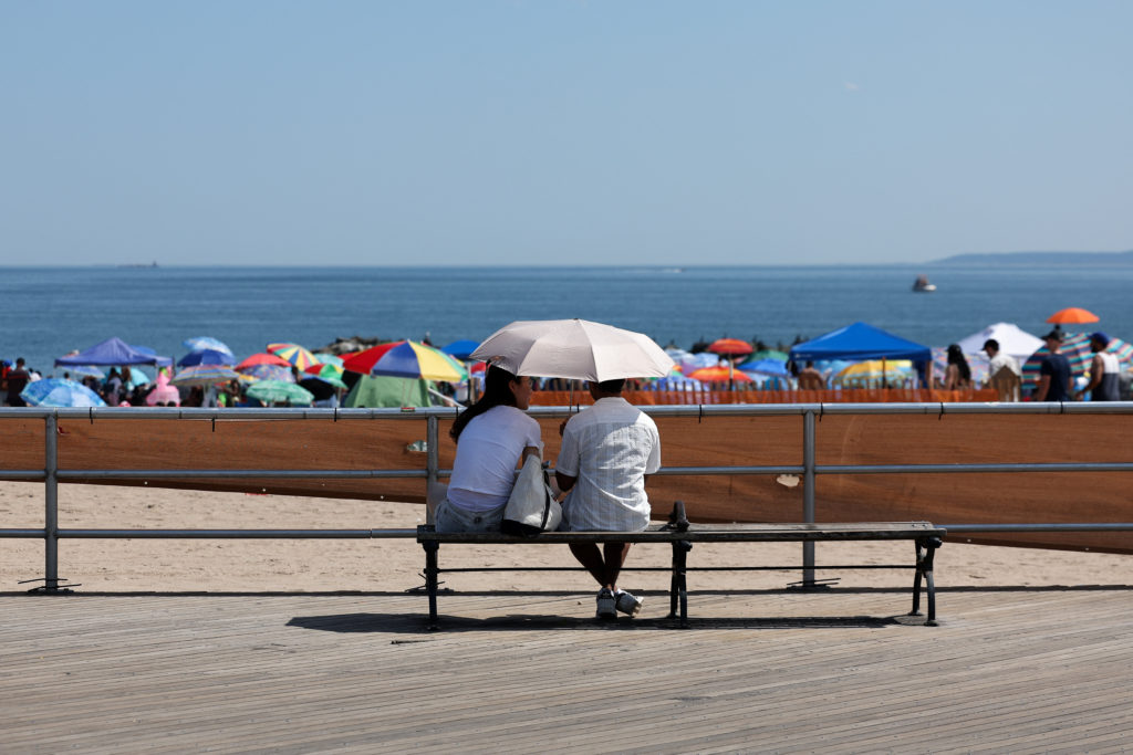 Summer heat wave, in New York City