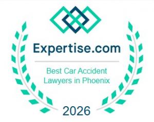 Expertise.com Best Car Accident Lawyers in Phoenix AZ 2026 badge - Phillips Law Group