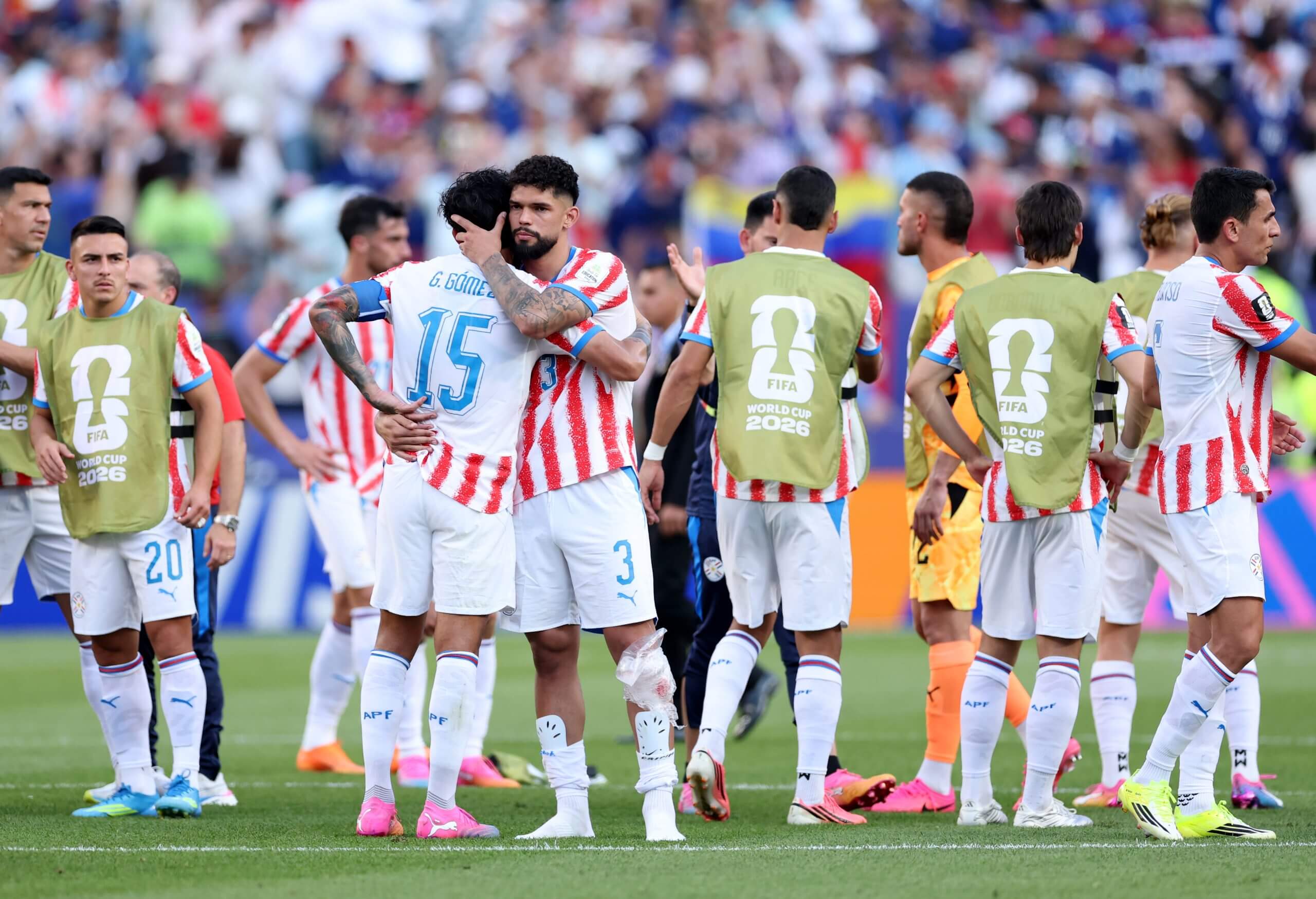 Paraguay's players bid farewell to the World Cup in Philadelphia