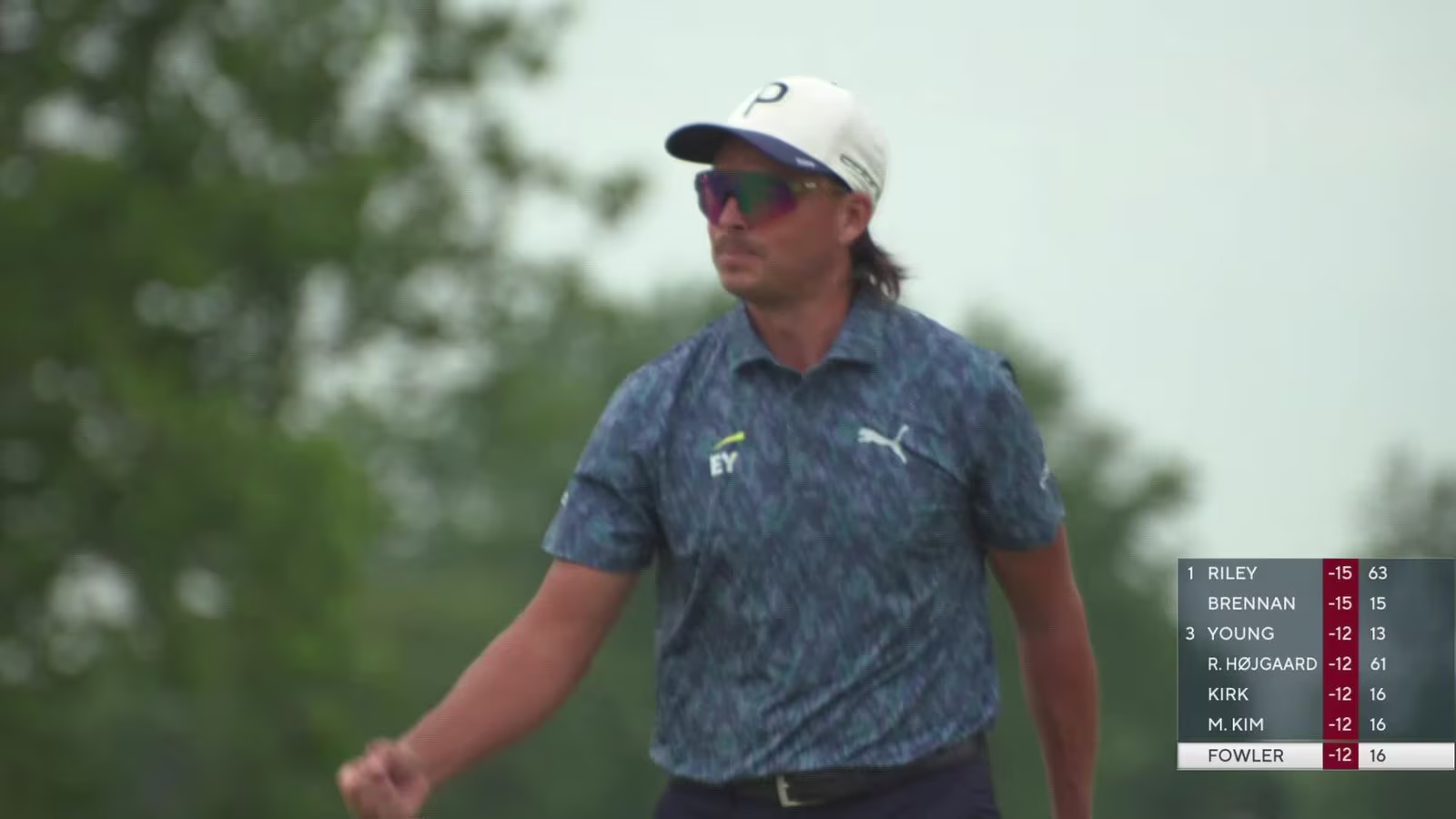 Rickie Fowler sinks 29-foot birdie putt on No. 16 at Rocket Classic