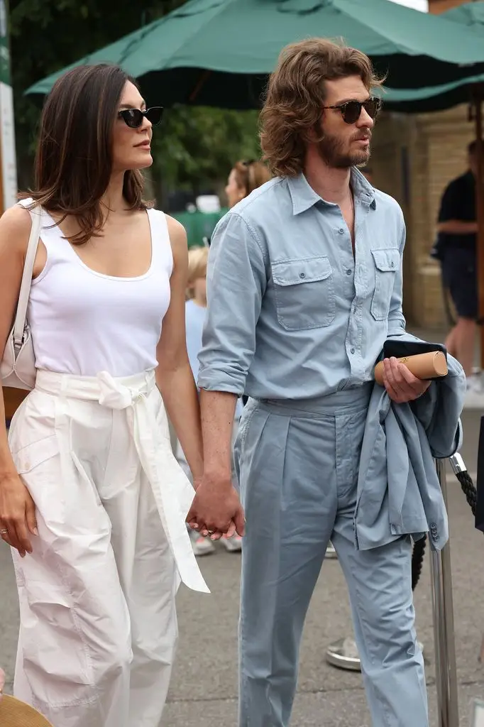 Andrew and Monica attended day six of the 2026 Wimbledon Tennis Championships in July