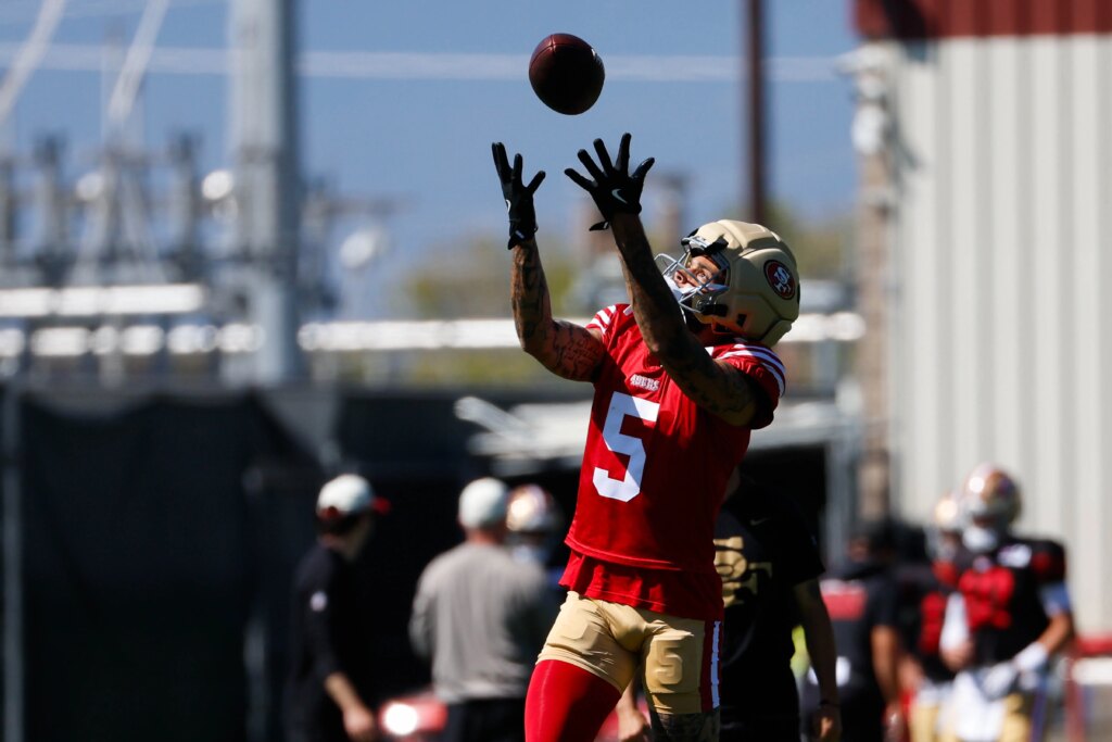 49ers' Mike Evans, Brock Purdy working on jump ball chemistry