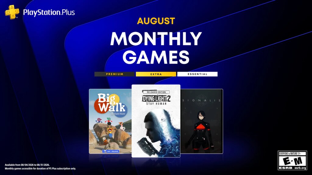 PlayStation Plus Monthly Games for August – Dying Light 2 Stay Human: Reloaded Edition, Big Walk, Signalis – PlayStation.Blog