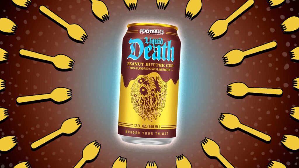 Liquid Death Feastables Peanut Butter Cup Sparkling Water