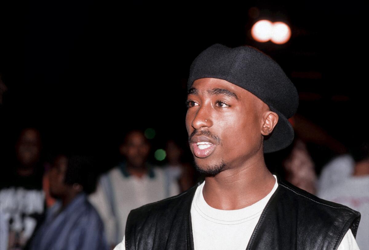 Rapper Tupac Shakur.