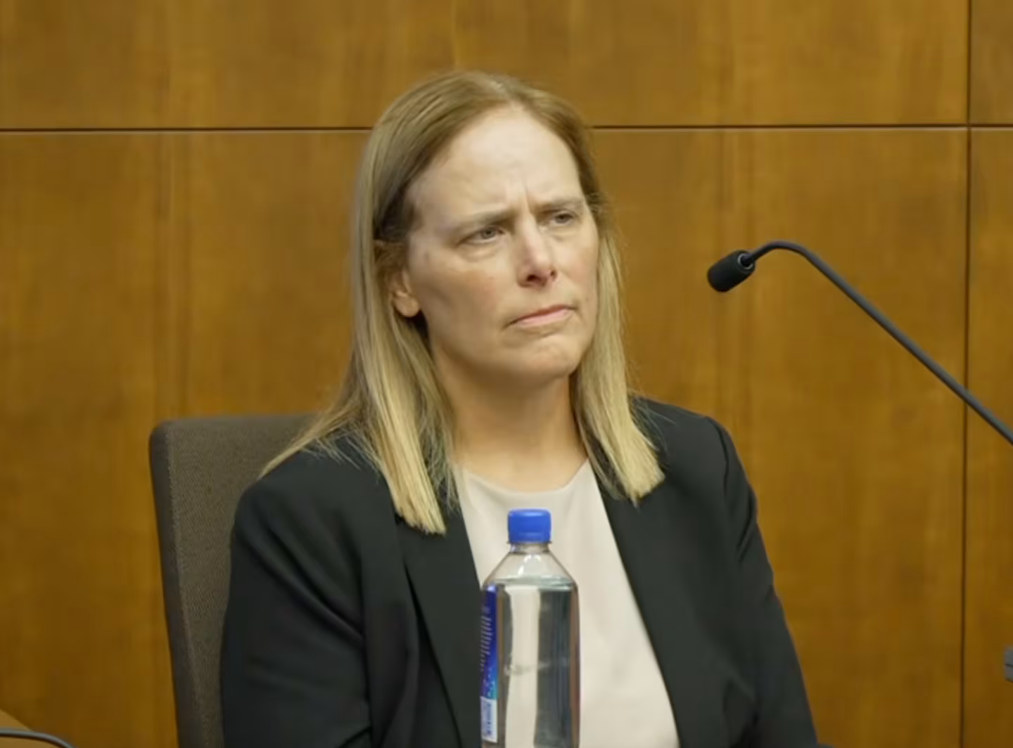 Julie Paul takes the stand on Monday, Aug. 10.