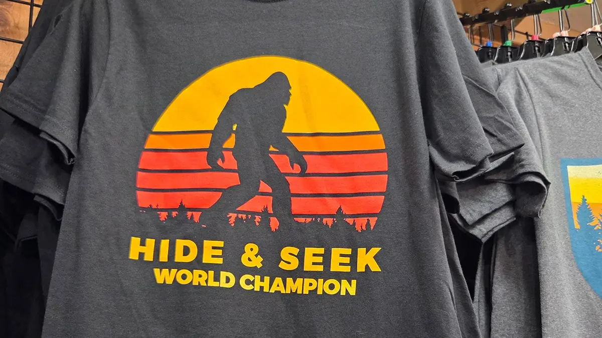 Screencaps reader Jim T in San Diego encountered a Bigfoot shop in the wild.