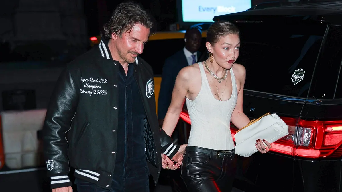 Bradley Cooper and Gigi Hadid attend an event at Le Chalet in Midtown.