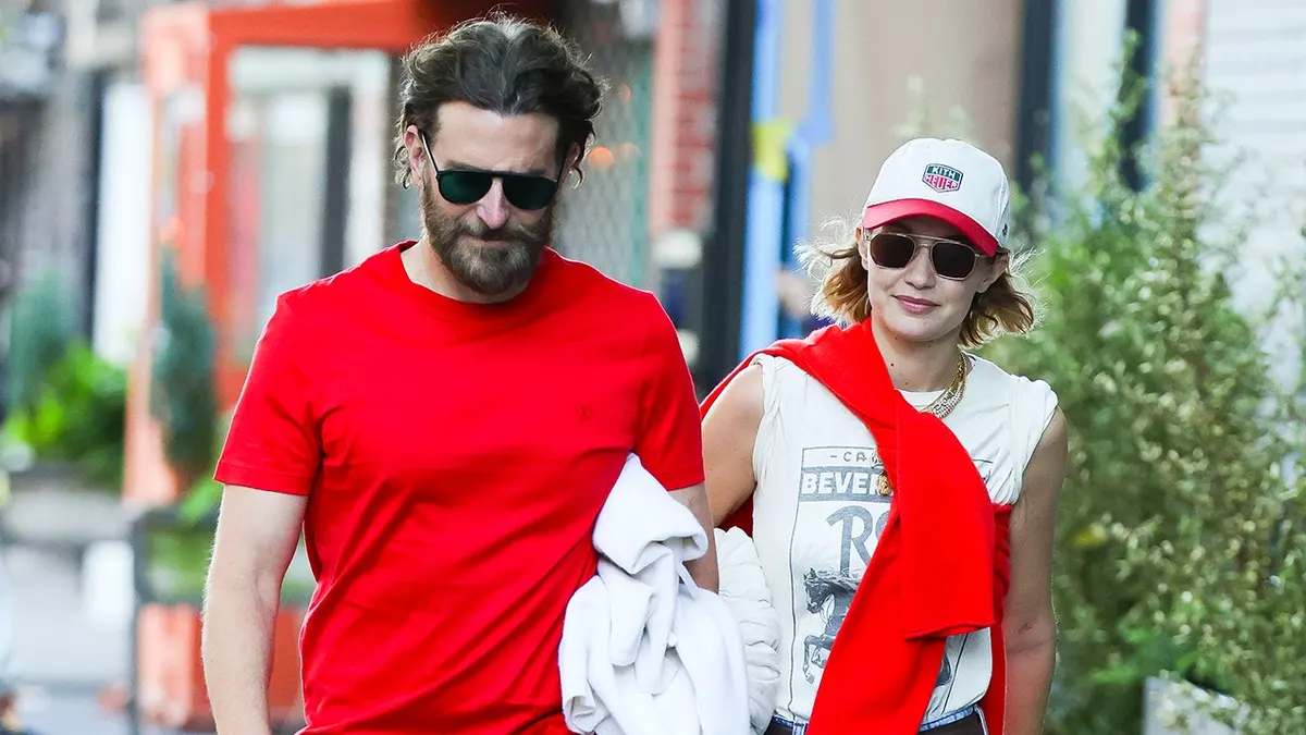 Bradley Cooper and Gigi Hadid walk together in NoHo.