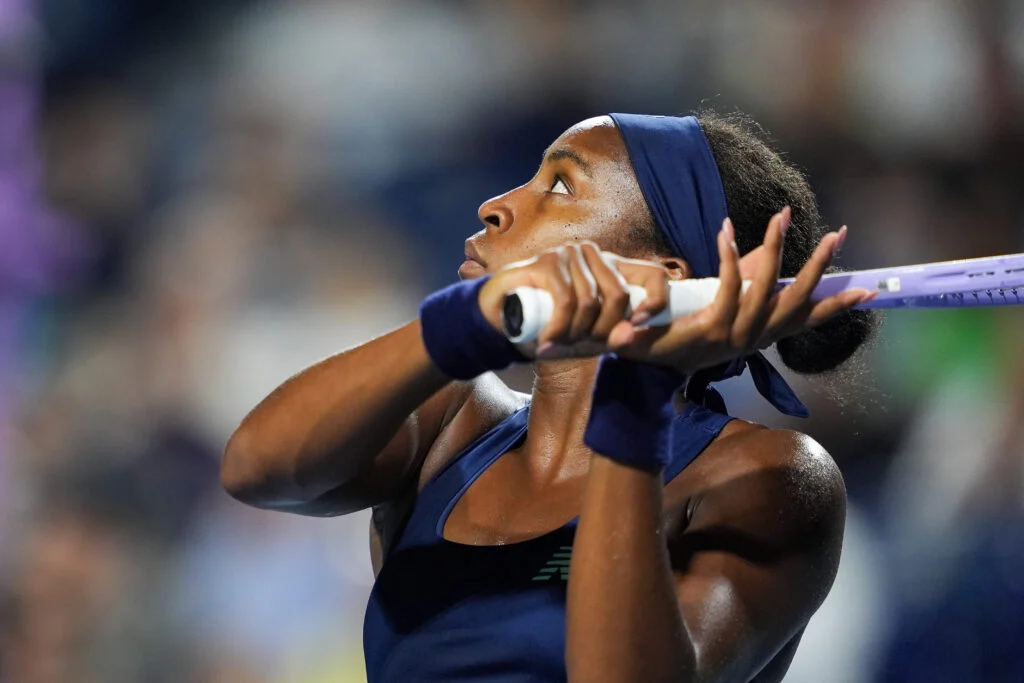 Coco Gauff pictured during the 2026 Canadian Open.