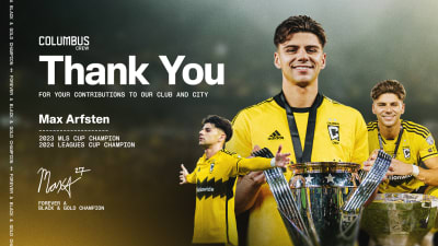 Columbus Crew transfer Max Arfsten to English Championship side Middlesbrough FC